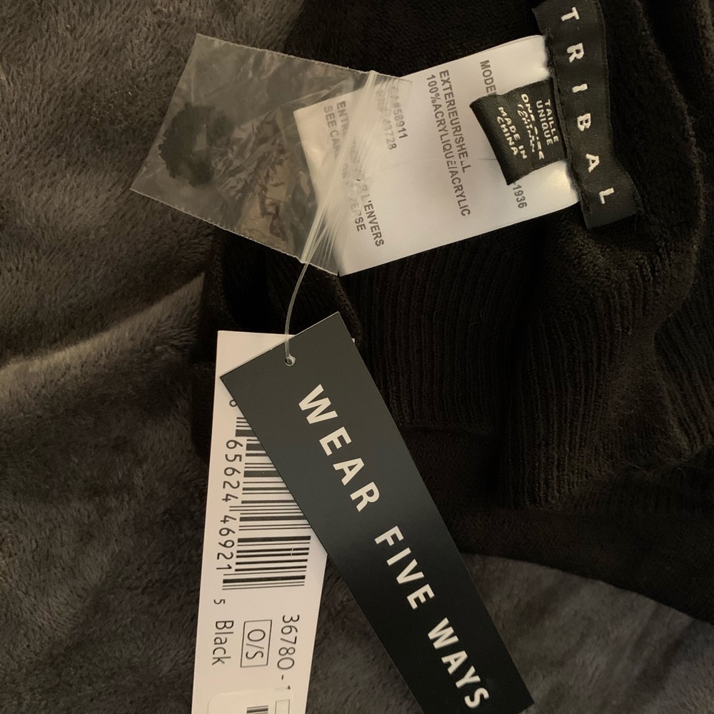 Tribal Five Way poncho scarf